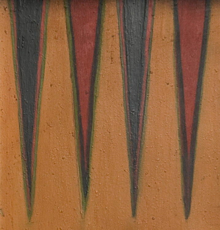 Paint-decorated, Book-box Style, Folding Backgammon Board