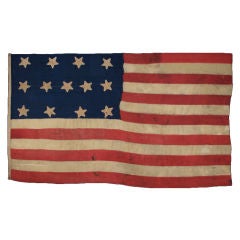 Antique 13 Star Flag Of The 1820-1840 Period Or Prior