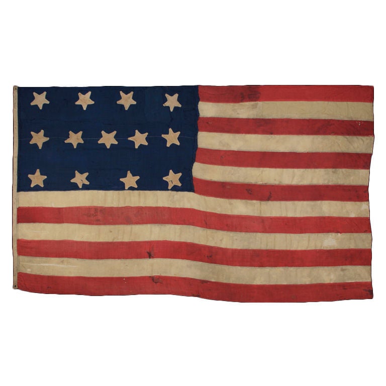 13 Star Flag Of The 1820-1840 Period Or Prior