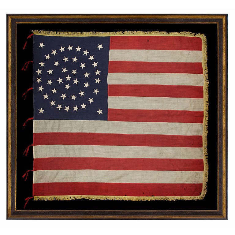 Rare And Exceptional 44 Star United States Infantry Battle Flag