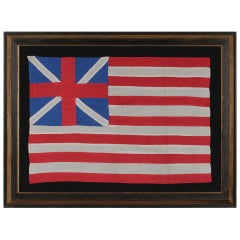 Rare Homemade Example of the "Grand Union" First National Flag of America