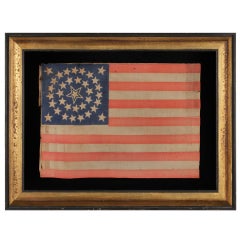 35 Star Antique American Civil War Flag, West Virginia Statehood, 1863-65