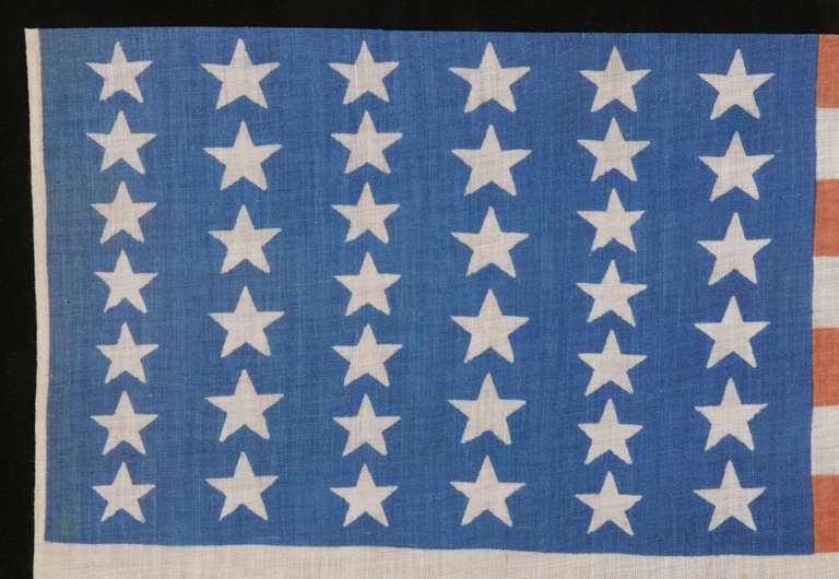 39 Star Flag In An Unusually Elongated Format In Good Condition In York County, PA