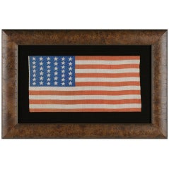 Antique 39 Star Flag In An Unusually Elongated Format