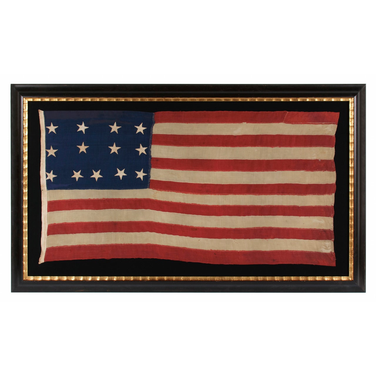 Exceptionally Rare 13 Star Flag in a 4-4-5 Lineal Pattern