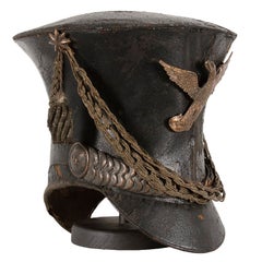 Casquette militaire américaine à couronne de cloche Shako ou "Tar Bucket"