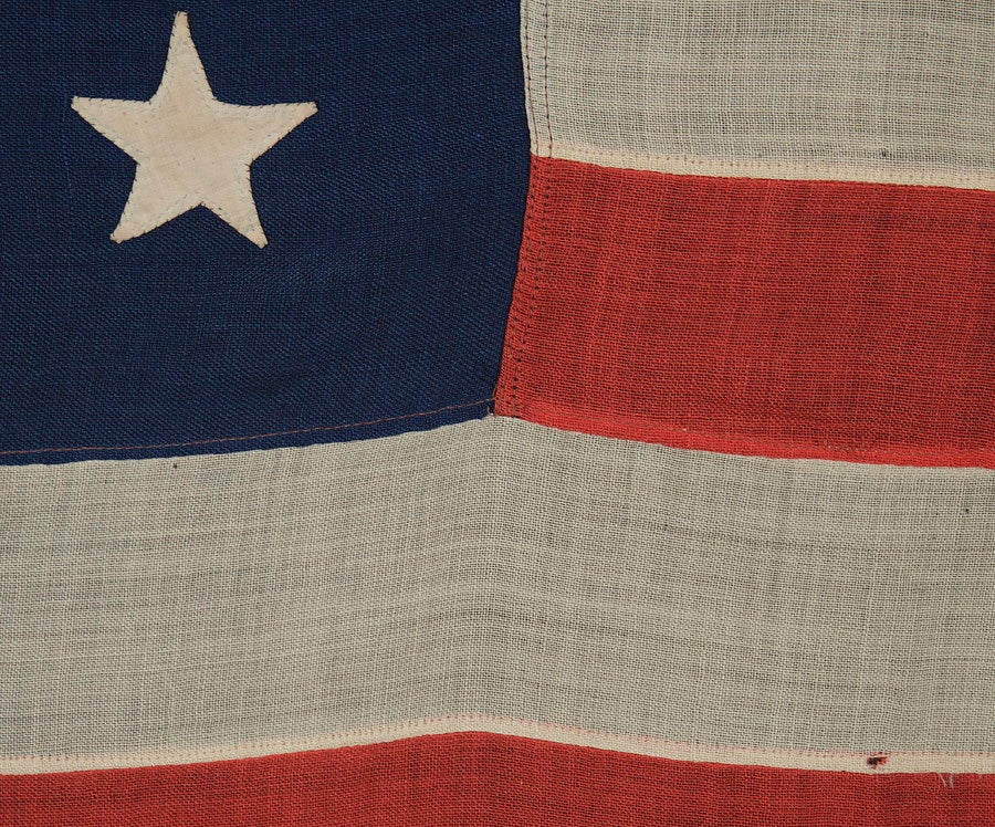 NYC-Made 38 Star American Flag with Hand-Sewn Stars 1