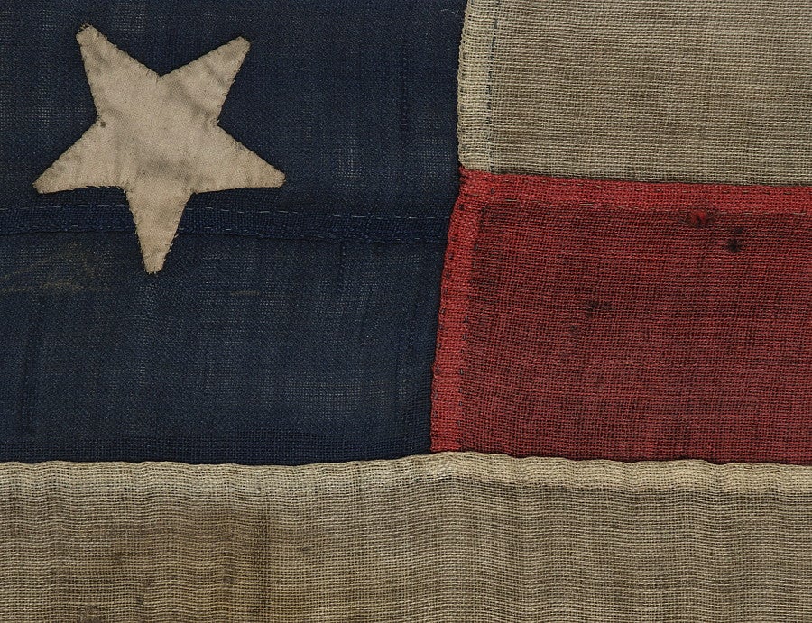 Entirely HandSewn, 13 Star Flag in the 454 Pattern, 185063 at 1stdibs