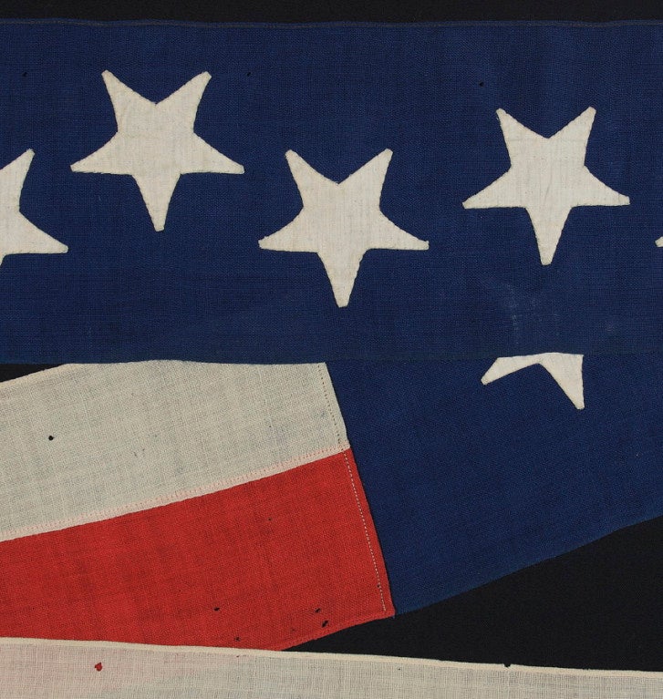 American U.S. Navy Commissioning Pennant with 13 Stars