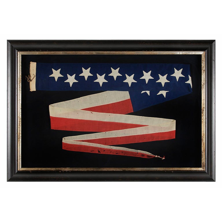 U.S. Navy Commissioning Pennant with 13 Stars
