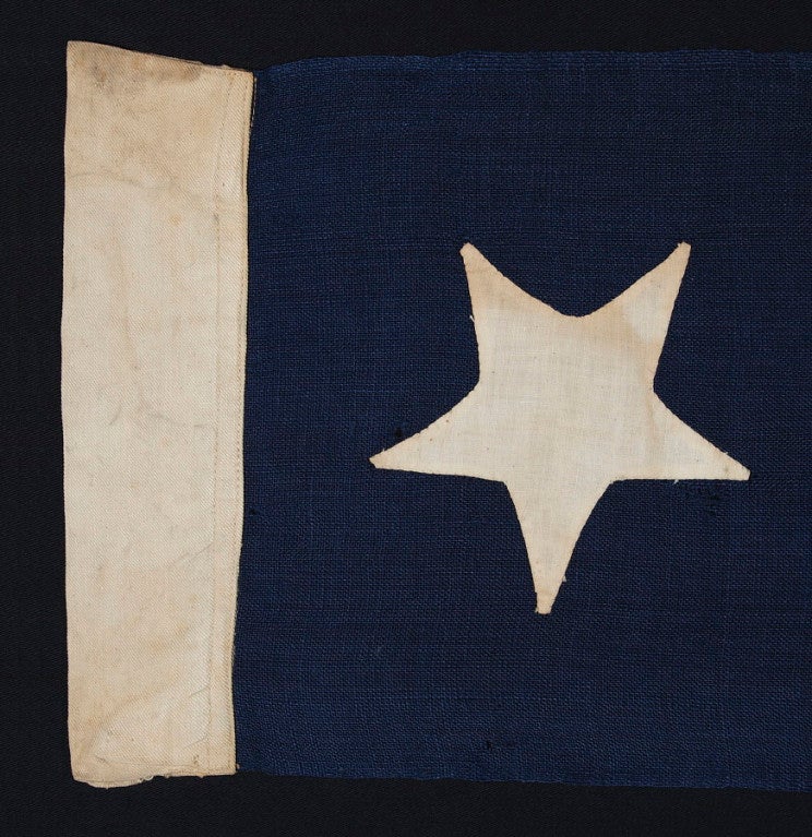 19th Century 13 Star U.S. Navy Commissioning Pennant