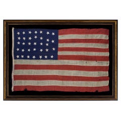 34 Star Civil War Flag Made For Commodore Stephen Decatur