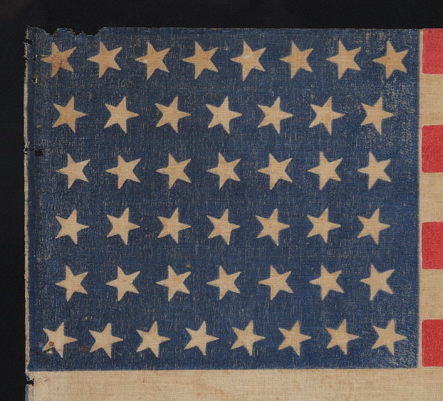 American 44 Star Flag With Tilting Stars In An Hourglass Formation