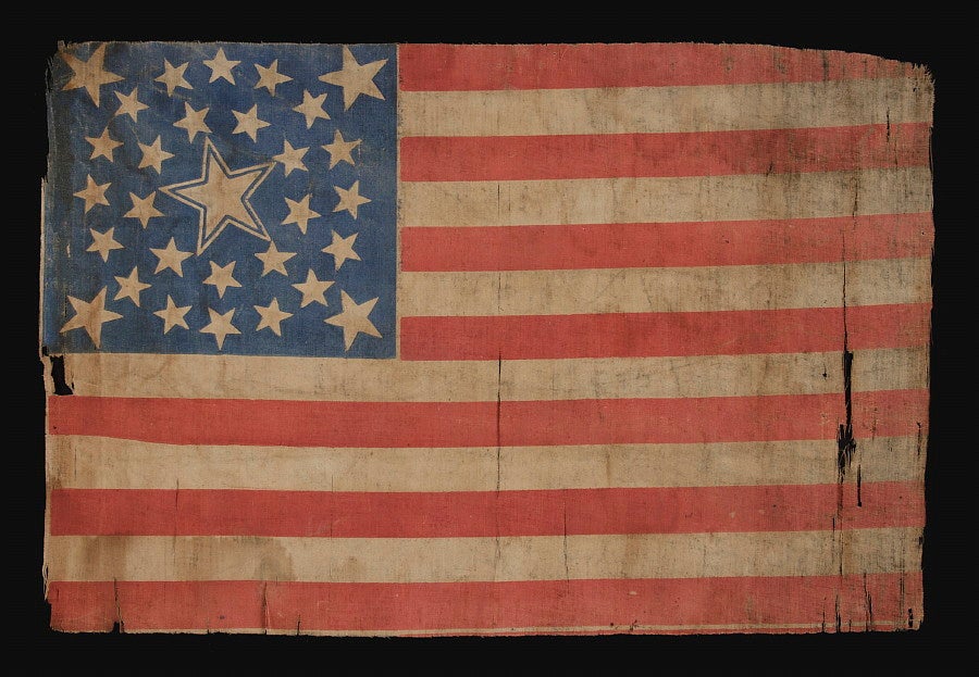 30 Stars, Pre-civil War, Rare And Beautiful With A Medallion Con