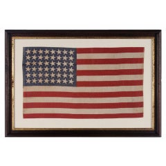 Antique 48 Tumbling, Pointy Stars, An Extremely Rare Example Flag