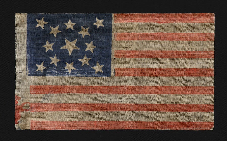 13 Stars, Civil War - Centennial Era (1861-65 Or 1876) Flag