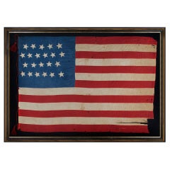 Antique 22 Star Southern-exclusionary Flag