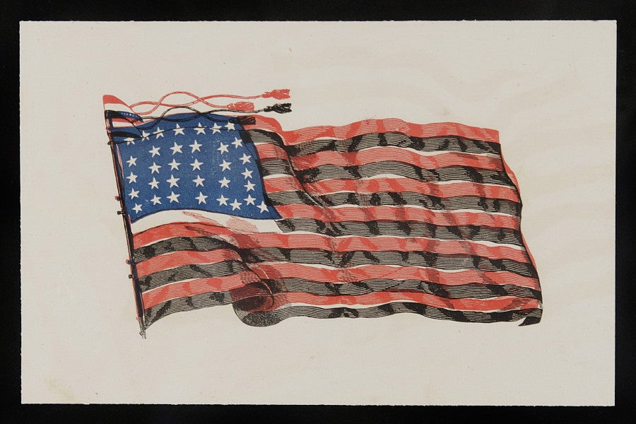 1865 Abraham Lincoln Mourning Broadside