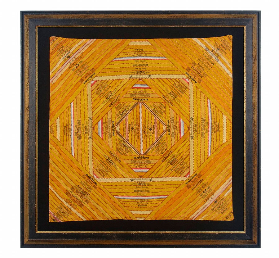 Cigar Silk Piecework Game Table Cover