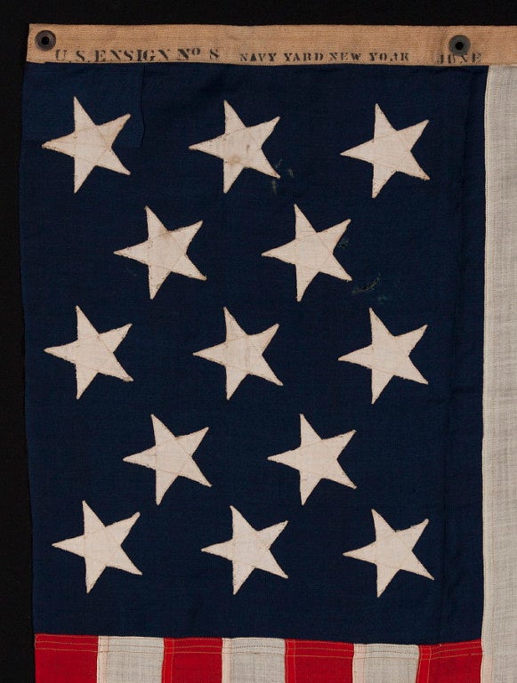 13 Stars U.S. Navy Small Boat Ensign Flag