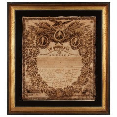 Rare Printing of the Declaration of Independence on Cloth