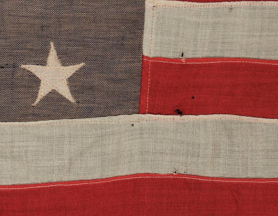 American 13 Star Flag In A 3-2-3-2-3 Pattern