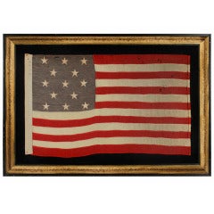 Antique 13 Star Flag In A 3-2-3-2-3 Pattern