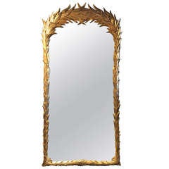 Venetian Burnished Gold Leaf Mirror