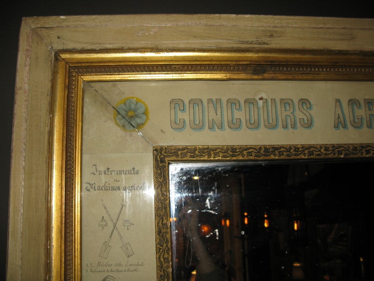 20th Century Concours Agricole Departmental Mirror  For Sale