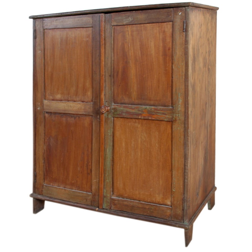 Antique Wood Armoire For Sale
