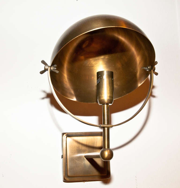 French Brass Wall Sconces
