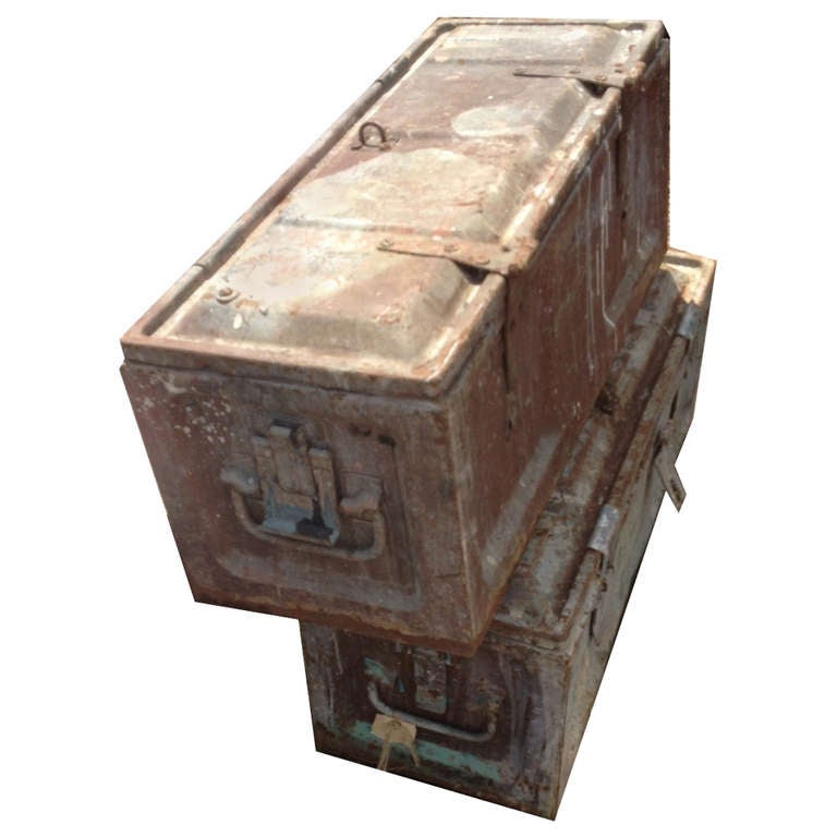 Metal Storage Boxes For Sale at 1stDibs