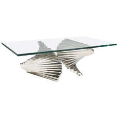 Chrome Butterfly Coffee Table