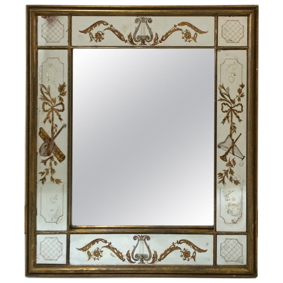 Eglomise Mirror For Sale