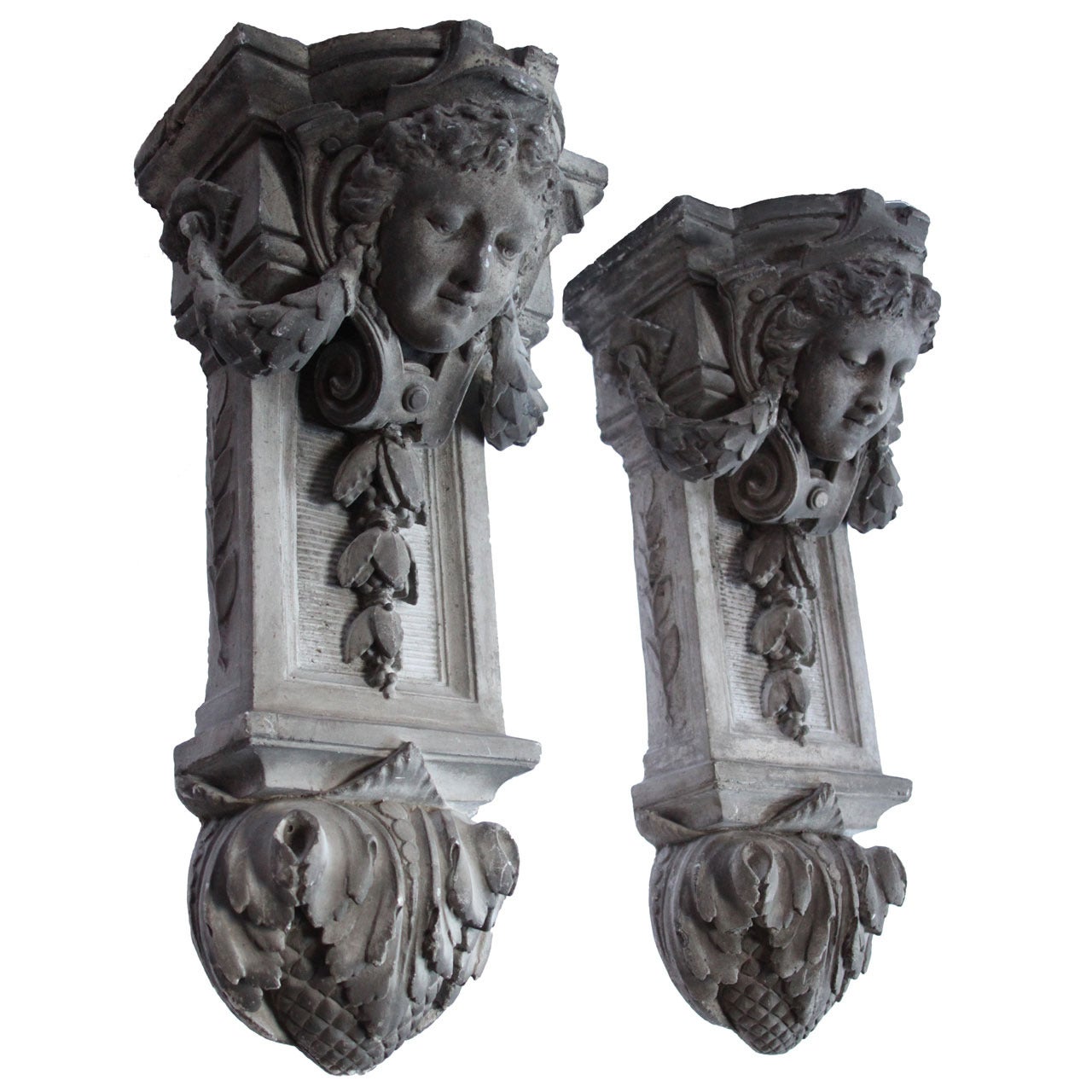 18th Century Plaster Corbels For Sale
