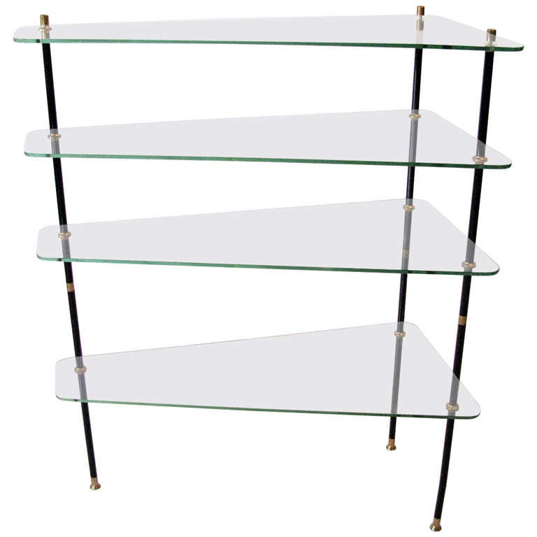 French Glass Shelf For Sale at 1stDibs