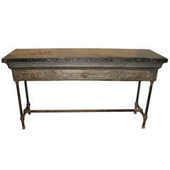 Industrial 3-Drawer Console