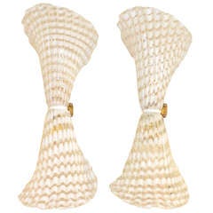 Pair Of "Lattimo" Bow Sconces