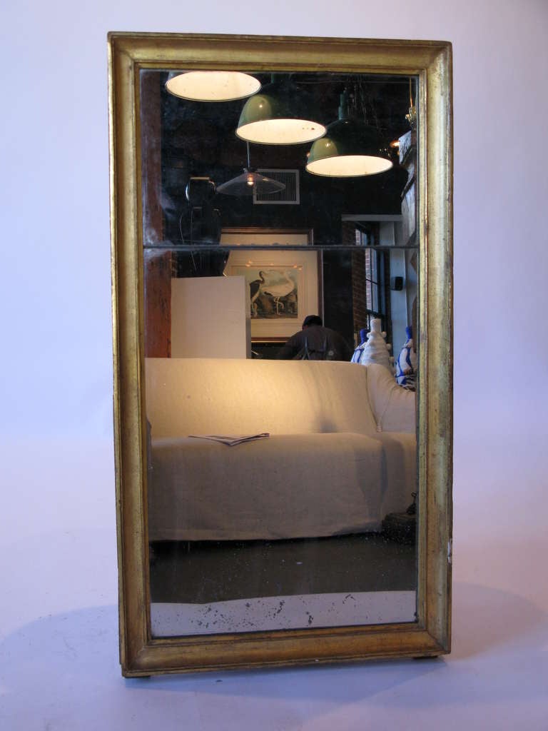 Large Gold Wood Frame Mirror