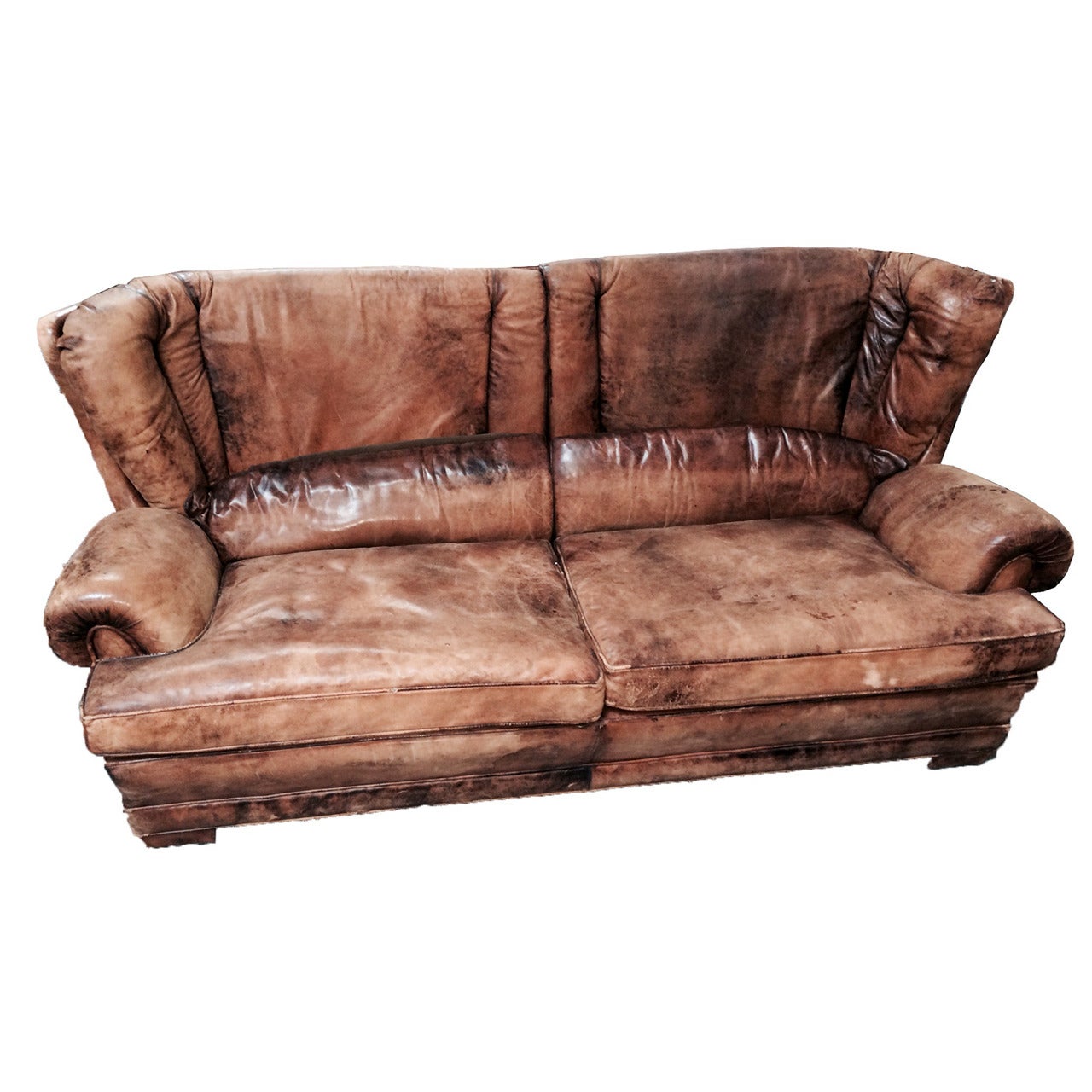 Leather Settee For Sale