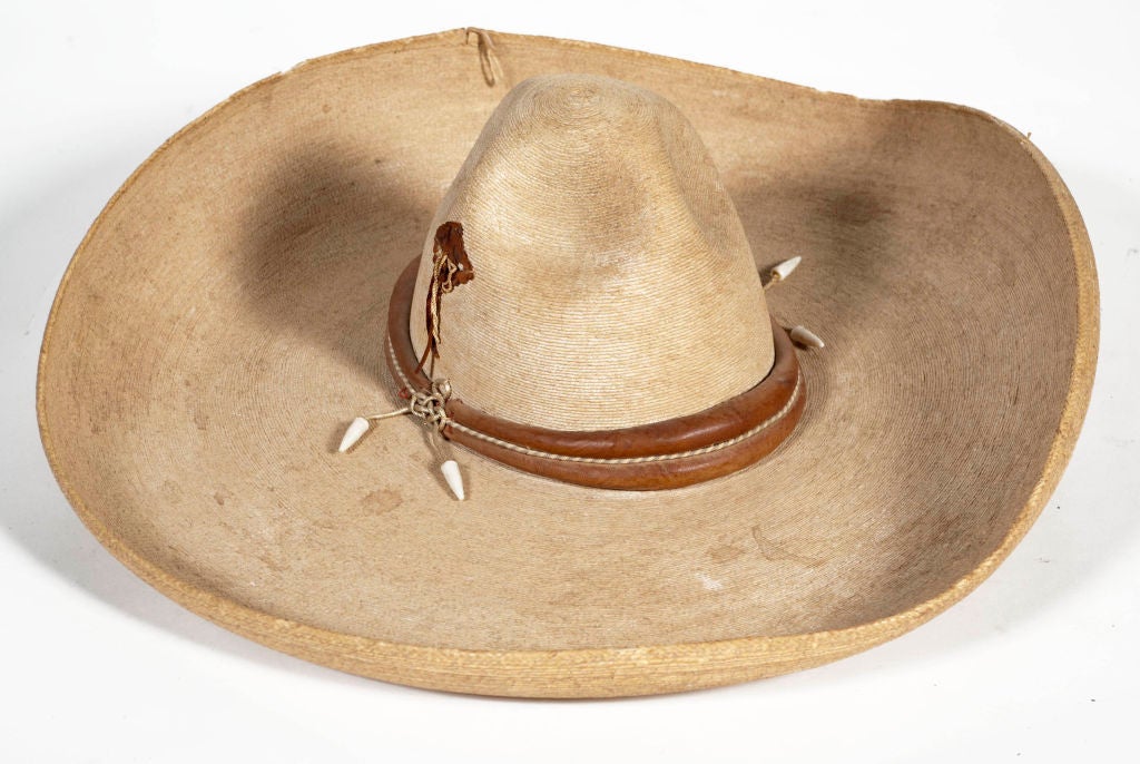Wonderful vintage sombrero lined with silk.
