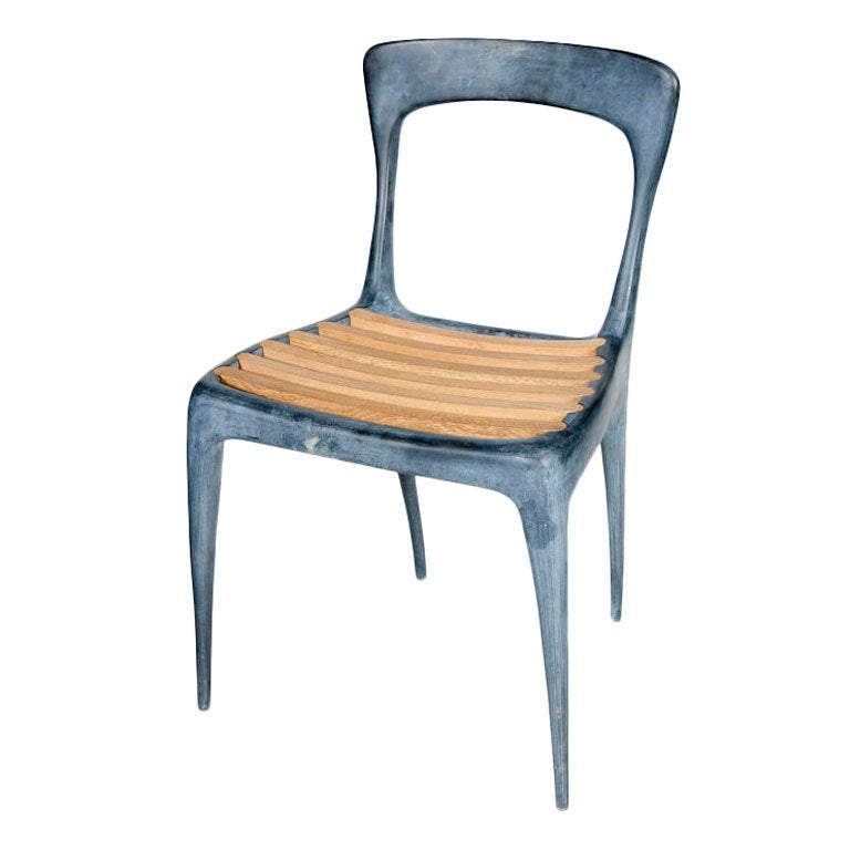 Solid Zinc Chair at 1stdibs