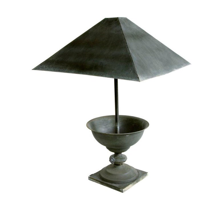 Large Zinc Lamp For Sale