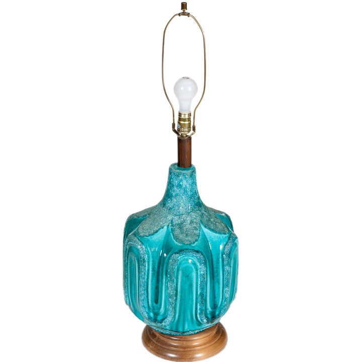 1970s Ceramic Lamp For Sale