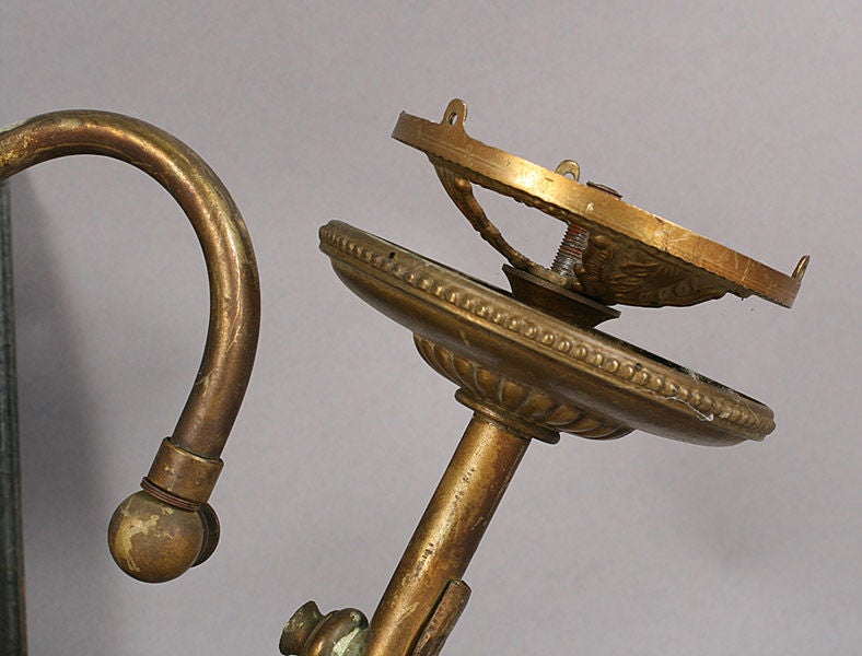 Late Victorian Brass Sconces For Sale 1