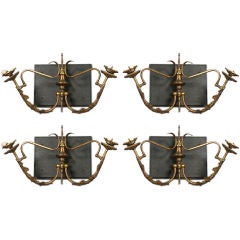 Late Victorian Brass Sconces
