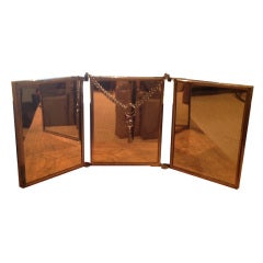 Folding Mirror with Key