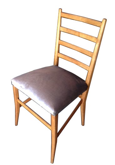 French Ladder Back Chairs (Set of 4) In Good Condition In San Francisco, CA
