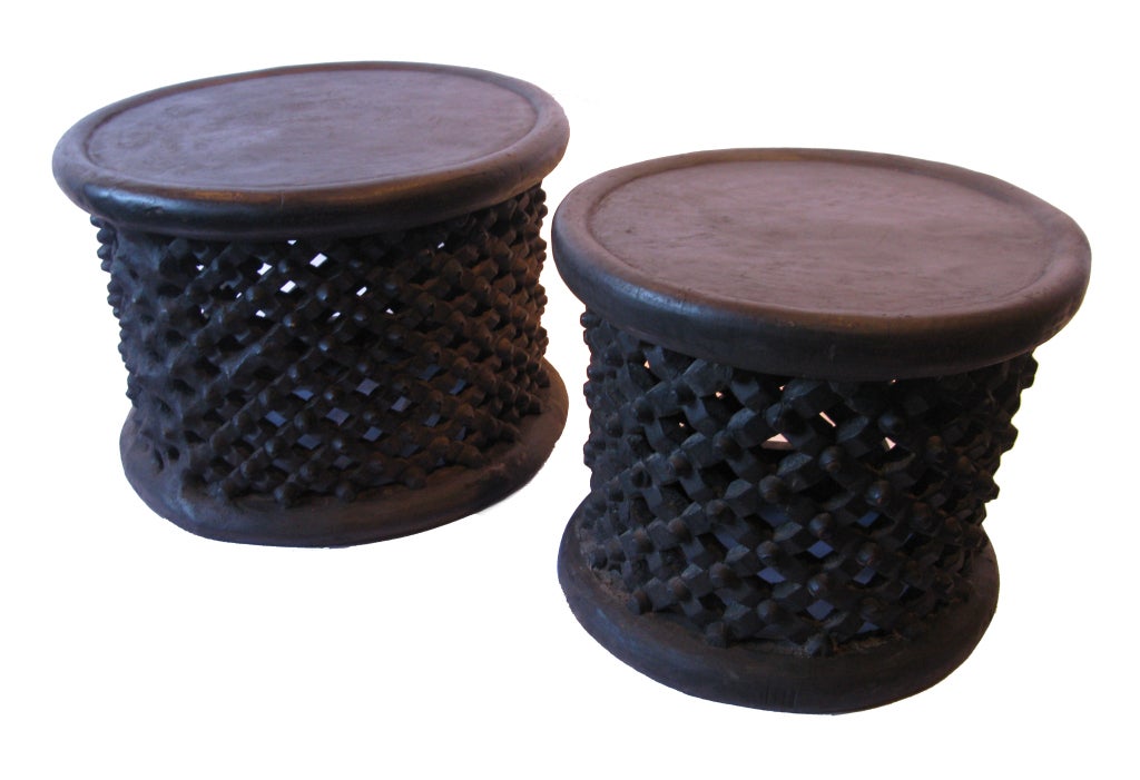 Hand Carved Tables from Cameroon In Good Condition In San Francisco, CA