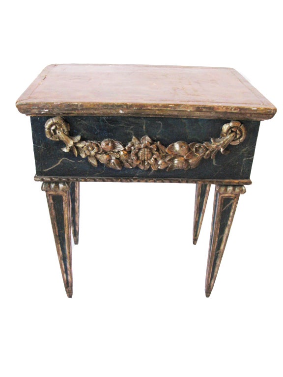 Vintage Hand Carved Side Table